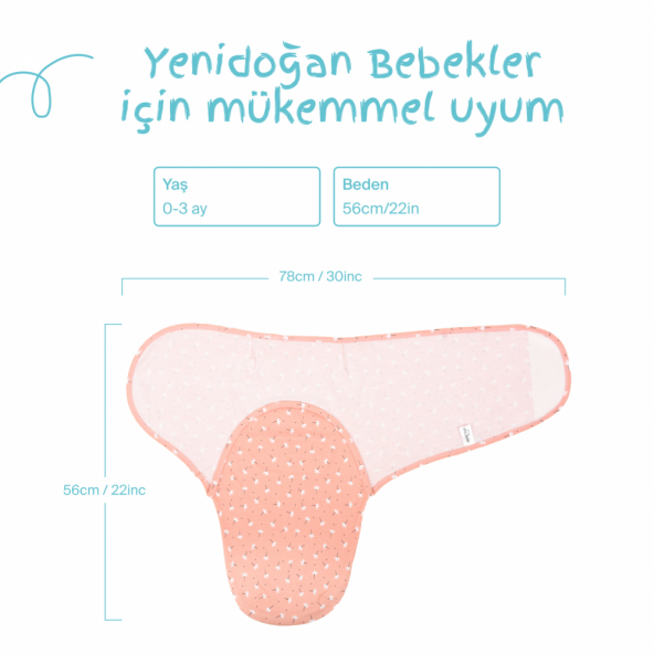 Sevi Bebe İnterlok Bebe Kundak Bahar Desen - Resim 4
