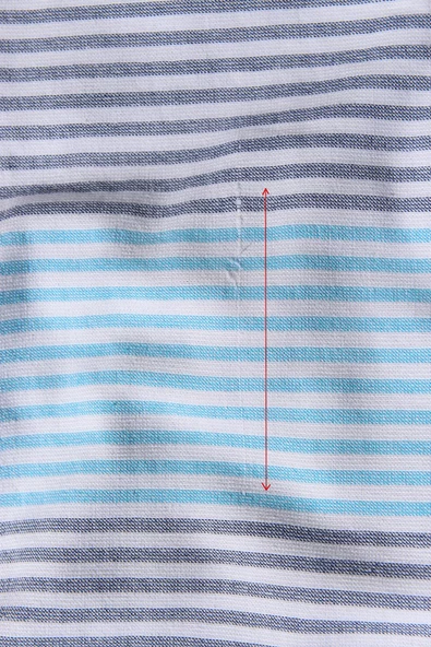 Outlet %100 Pamuk Çizgili 90x180 Plaj Havlusu ürün görseli 1