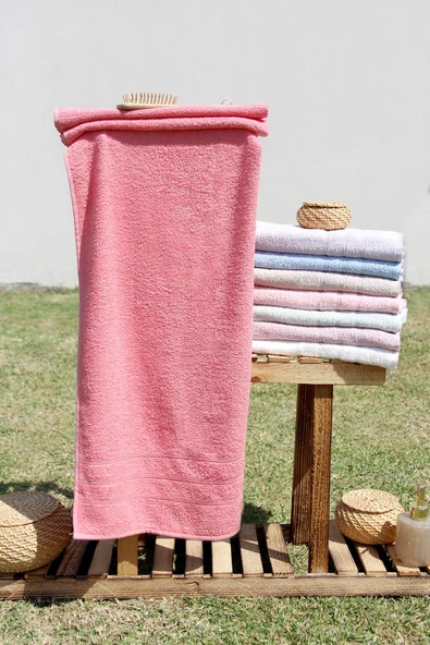 %100 Pamuk Renkli 70x140 Banyo Havlusu ürün görseli 1