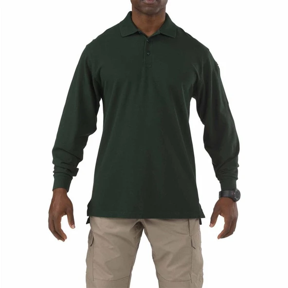 5.11 PROFESSIONAL POLO UZUN KOLLU YESIL ürün görseli 1