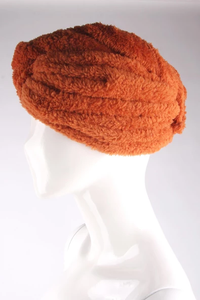 Mikrofiber Düğmeli Saç Kurulama Havlu Bone - Resim 11