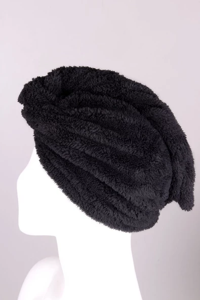 Mikrofiber Düğmeli Saç Kurulama Havlu Bone ürün görseli 1