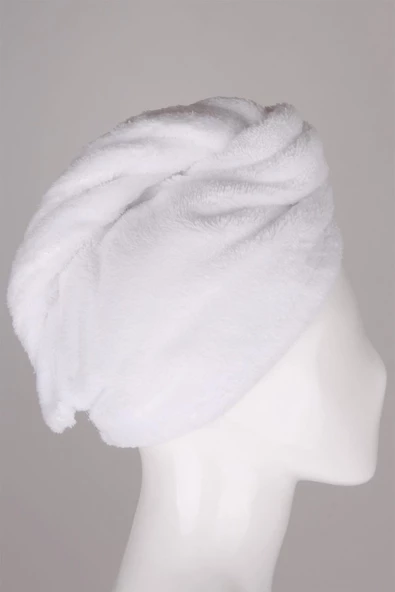 Mikrofiber Düğmeli Saç Kurulama Havlu Bone - Resim 5
