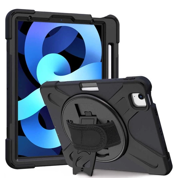 Gpack Apple iPad Air 10.9 2022 5.Nesil Kılıf Defender Tablet Tank Koruma Standlı df2 ürün görseli 1