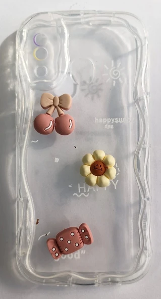 Samsung Galaxy A20/A30 Uyumlu Emojili Kalın Yumuşak Şeffaf Kılıf ürün görseli 1