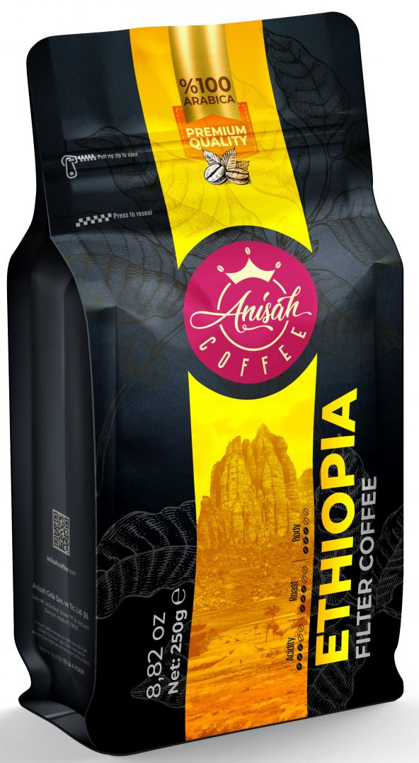 Anisah Coffee Ethiopia Filtre Kahve 250gr ürün görseli 1