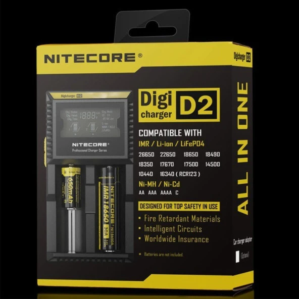 NITECORE D2 PIL DOLUM KITI (DIGICHARGER) - Resim 10