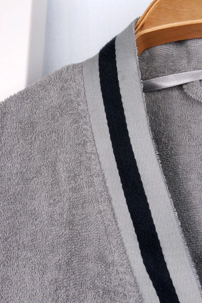 %100 Pamuk Kimono Bornoz - Resim 2