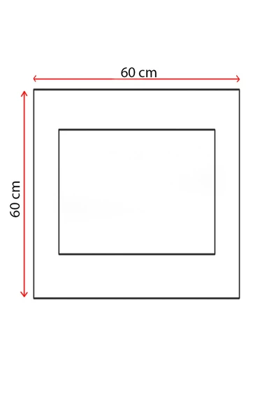 %100 Pamuk 60x60 Banyo Paspası - Resim 9