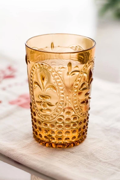 Akrilik Bal Tekli Kısa Bardak & Su Meşrubat Kahve Yanı Bardağı 400 ml ( Cam Değildir ) ürün görseli 1