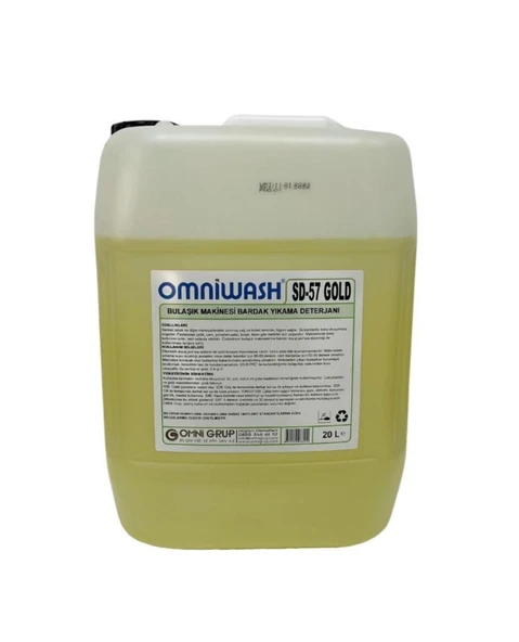Omniwash SD-57 Gold Endüstriyel Sıvı Bulaşık Makine Yıkama Deterjanı 20 lt ürün görseli 1