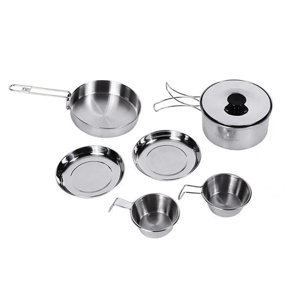 KINGCAMP BACKPACKER III SILVER YEMEK SET (2 KISI) ürün görseli 1