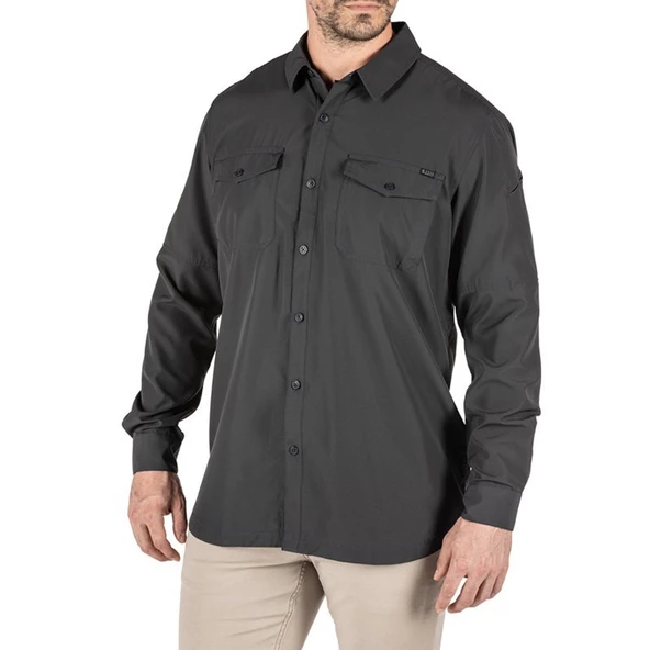 5.11 MARKSMAN L/S GRI GOMLEK - Resim 11