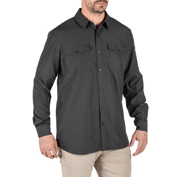 5.11 MARKSMAN L/S GRI GOMLEK - Resim 9