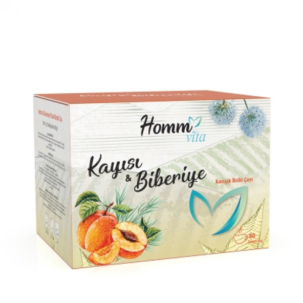 KAYISI & BİBERİYE KARIŞIK BİTKİ ÇAYI 60 POŞET ürün görseli 1