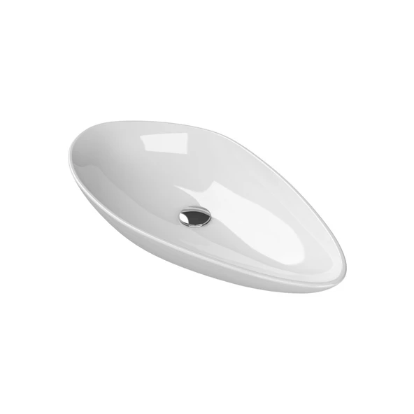 Turkuaz Cerastyle Olive Tezgâh Üstü Batarya Deliksiz Beyaz Lavabo 75x38 Cm 71300 ürün görseli 1