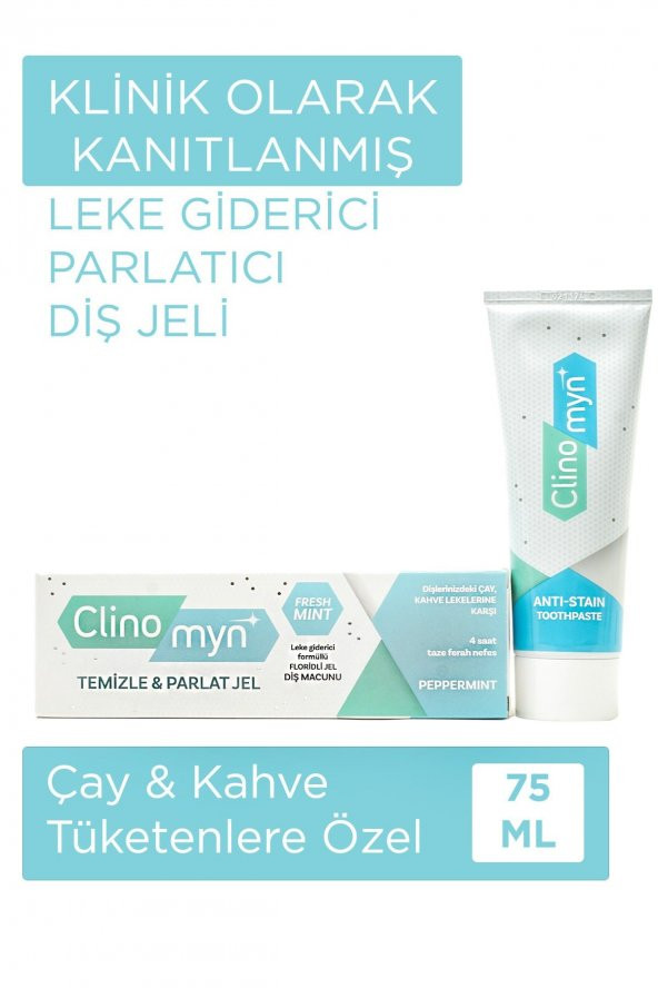 Clinomyn Fresh Temizleme Parlatma Jel Diş Macunu 75ml. ürün görseli 1