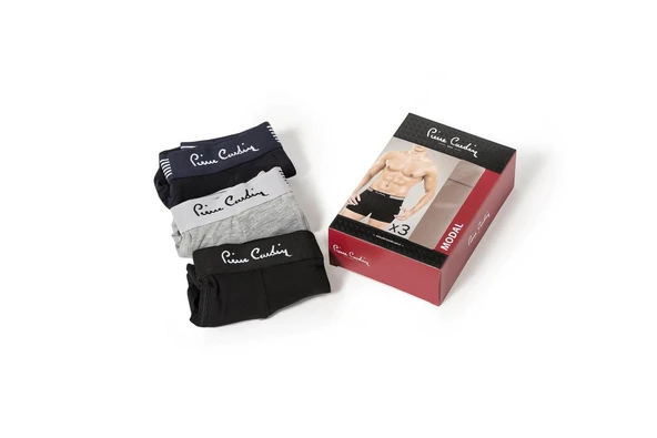 Pierre Cardin Erkek 3'lü Stretch Boxer - Resim 7