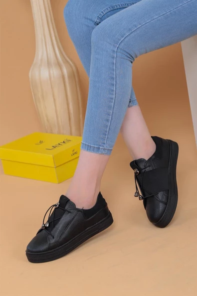 Alvaro Full Siyah Renkli Sneaker - Resim 3