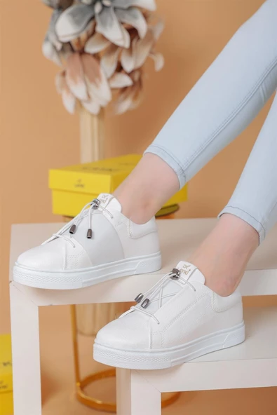 Alvaro Beyaz Renkli Sneaker - Resim 5
