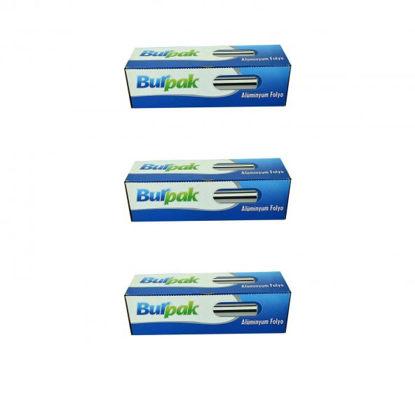Burpak Alüminyum Folyo - 30 Cm. x 50 Metre - 10 Mikron - 3 Paket ürün görseli 1
