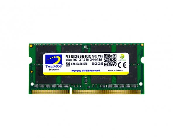 8 GB DDR3 1600MHz  1.5V SODIMM (MDD38GB1600N) ürün görseli 1