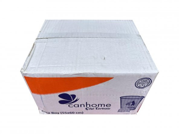 Canhome Mavi Orta Boy 55x60 Cm. 30 Litre Çöp Torbası Poşeti - 20 Adetlik 50 Rulo - Koli ürün görseli 1