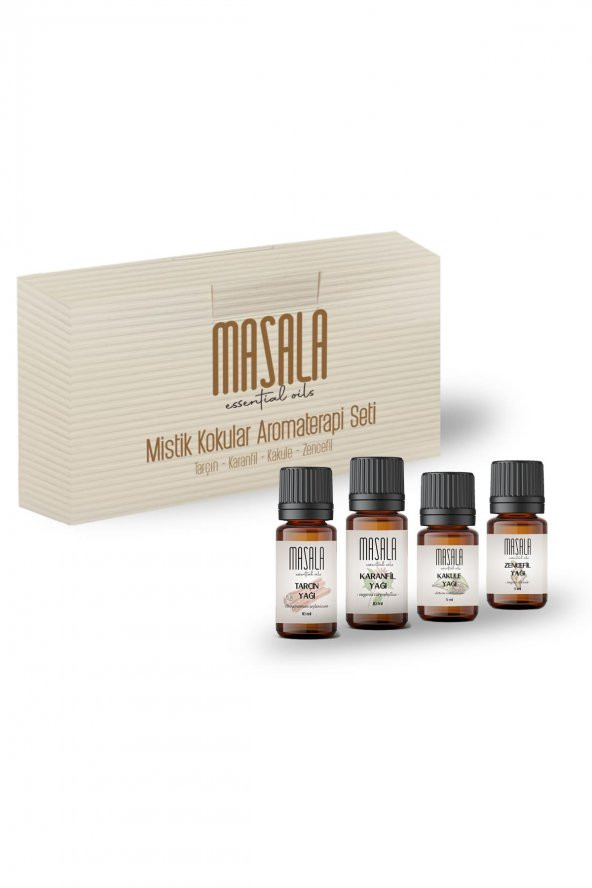 Mistik Aromaterapi Seti - Mystical Aromatherapy Kİt (Karanfil 10 ml -Tarçın 10 ml - Kakule 5 ml -Zencefil 5 ml) ürün görseli 1