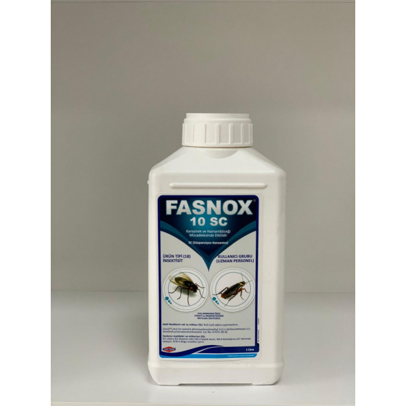 Haşere Ilacı Fasnox 10 Sc Böcek Ilacı 1 Lt Hamamböceği Sineklere Karşı Etkili Ve Kokusuz ürün görseli 1
