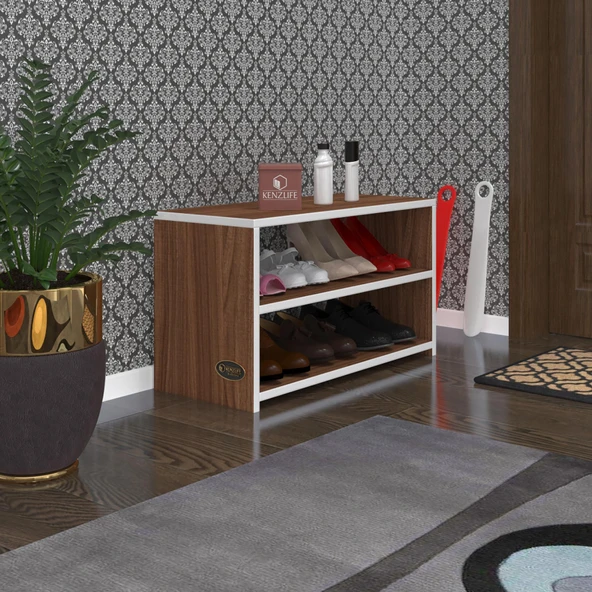 Kenzlife ayakkabılık goya cvz 040*70*30 arkalıksız ayakkabı ofis dolabı ürün görseli 1