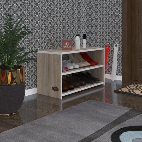 Kenzlife ayakkabılık goya crd 040*70*30 arkalıksız ayakkabı ofis dolabı ürün görseli 1