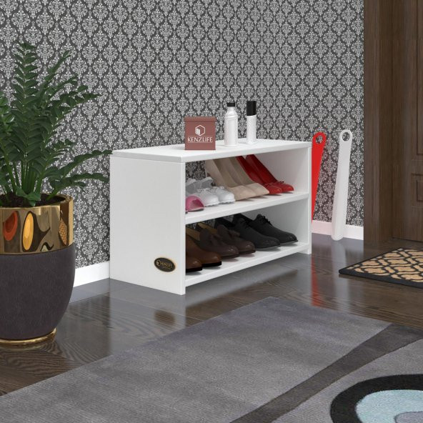 Kenzlife ayakkabılık goya byz 040*70*30 arkalıksız ayakkabı ofis dolabı ürün görseli 1