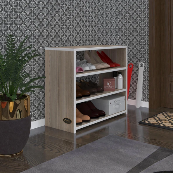 Kenzlife ayakkabılık goya crd 060*70*30 arkalıksız ayakkabı ofis dolabı ürün görseli 1