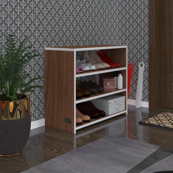Kenzlife ayakkabılık goya cvz 060*70*30 arkalıksız ayakkabı ofis dolabı ürün görseli 1