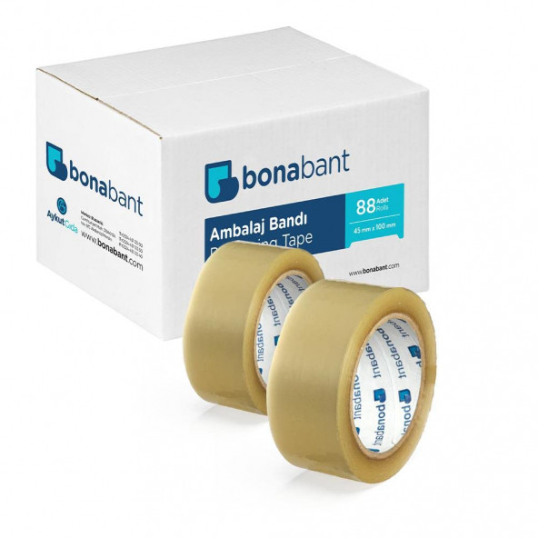 Koli Bandı 100 Metre 45 mm X 72 Adet Akrilik Şeffaf ürün görseli 1
