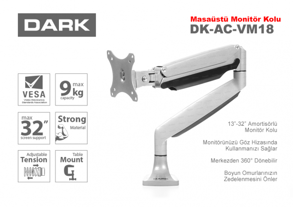Dark DK-AC-VM-18 1x13"-32" Monitör Destekli ürün görseli 1