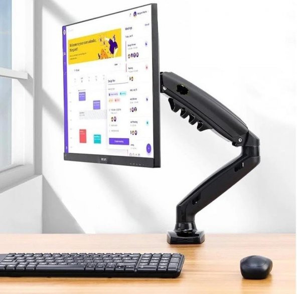 Tayfun 28 inç  Lcd Led Monitör Masa Üstü  Full Hareketli Askı Aparatı ürün görseli 1