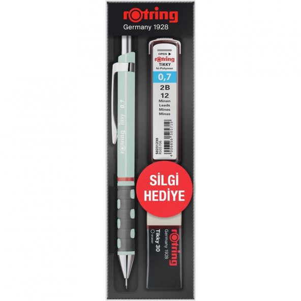 Rotring Okul Seti Tıkky Min Silgi 3 LÜ 0.7 MM Opal Mavi RO-KK07-07-OPAL ürün görseli 1