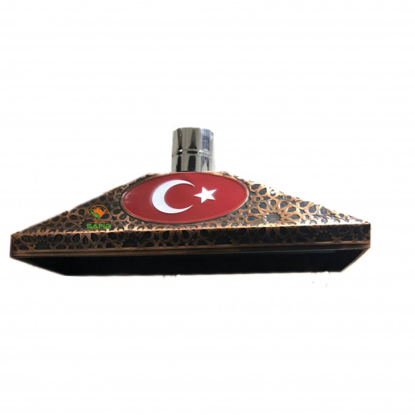 Bakır Çay Ocağı Kazanı Davlumbazı 90 CM 3 GÖZLÜ ÇAY KAZANINA GÖRE BAKIR DAVLUMBAZ A KALİTE SAFİR A++ ürün görseli 1