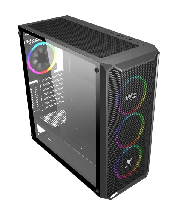 GAMERS ARENA VENTO VG16AL RGB E-ATX GAMING KASA ürün görseli 1