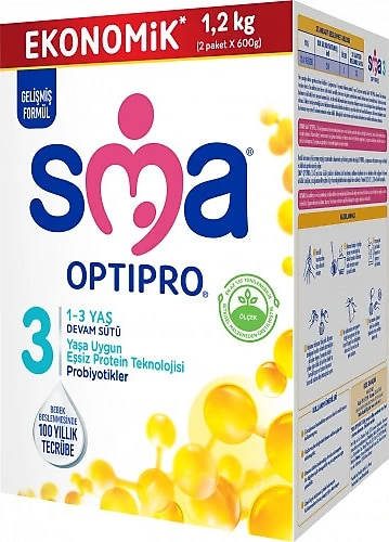 SMA Optipro 3 Probiyotik Devam Sütü 1200 G - Resim 2
