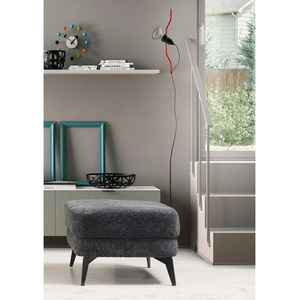 CRATOS PUF ANTRASİT - Resim 2