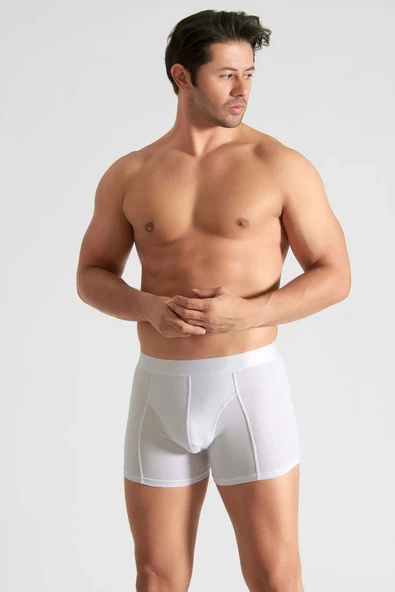 Tutku İç Giyim Pamuklu Likralı Erkek Boxer Paçalı Don 6 Lı Paket ürün görseli 1