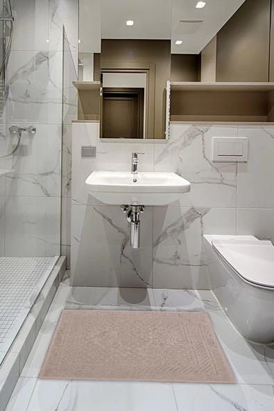 Banyo Ayak Havlusu %100 Pamuk 50x70 cm Yumuşak Ayak İzli ürün görseli 1