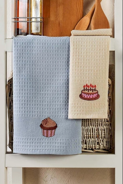 6 Parça Mutfak Kurulama Bezi 40 X 60 Cm Cake - Resim 5
