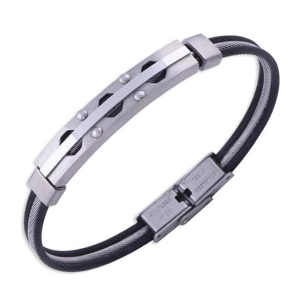 Siyah Çelik Erkek Bileklik CB 5003 NS-04046 ürün görseli 1