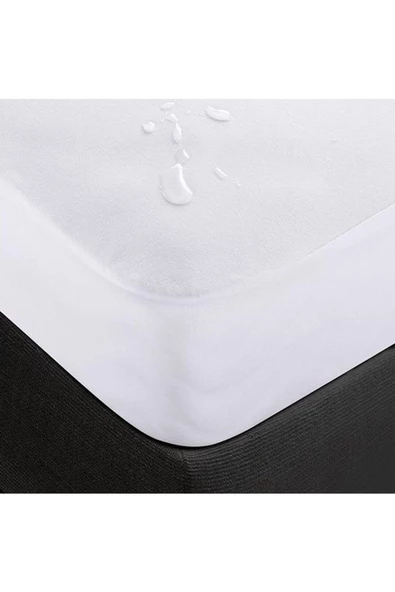 90x190 Tek Kişilik Yatak Alezi Sıvı Geçirmez Yatak Koruyucu Pamuklu Fitted ürün görseli 1