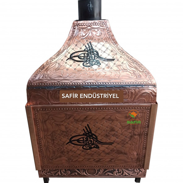KAPAKLI BARBEKÜ BAKIR OCAKBAŞI BAKIR KEBAP OCAĞI BAKIR MANGAL BAKIR IZGARA A++ SAFİR ürün görseli 1