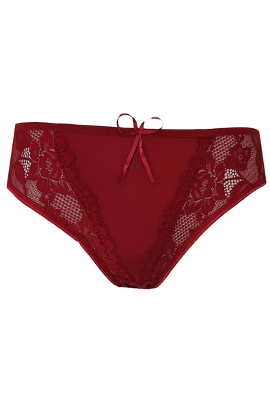 Kadın Pamuklu Renkli Bikini Külot Dantel Güpür Detaylı ürün görseli 1