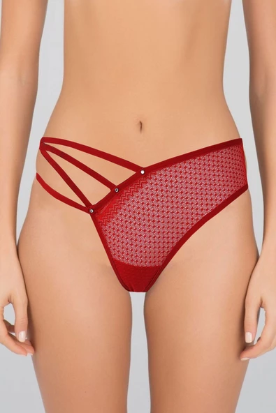 Kadın Dantel Detaylı Transparan Tanga String Külot ürün görseli 1
